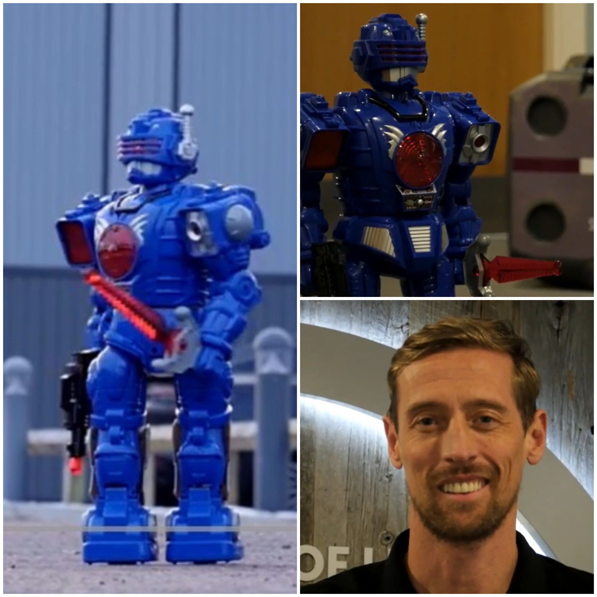 Burnley apresentou Peter Crouch... a mandar abaixo um robô