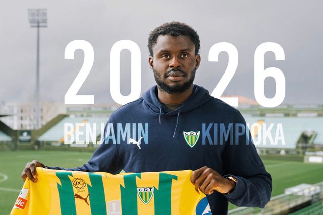 Benjamin Kimpioka chega por empréstimo (com opção de compra) do Sivasspor - Foto: Tondela