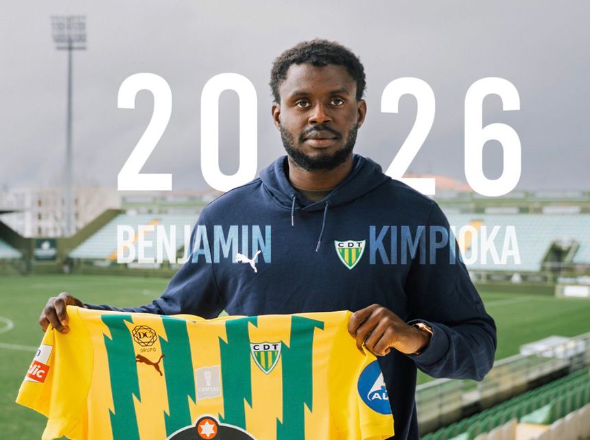 Benjamin Kimpioka chega por empréstimo (com opção de compra) do Sivasspor - Foto: Tondela