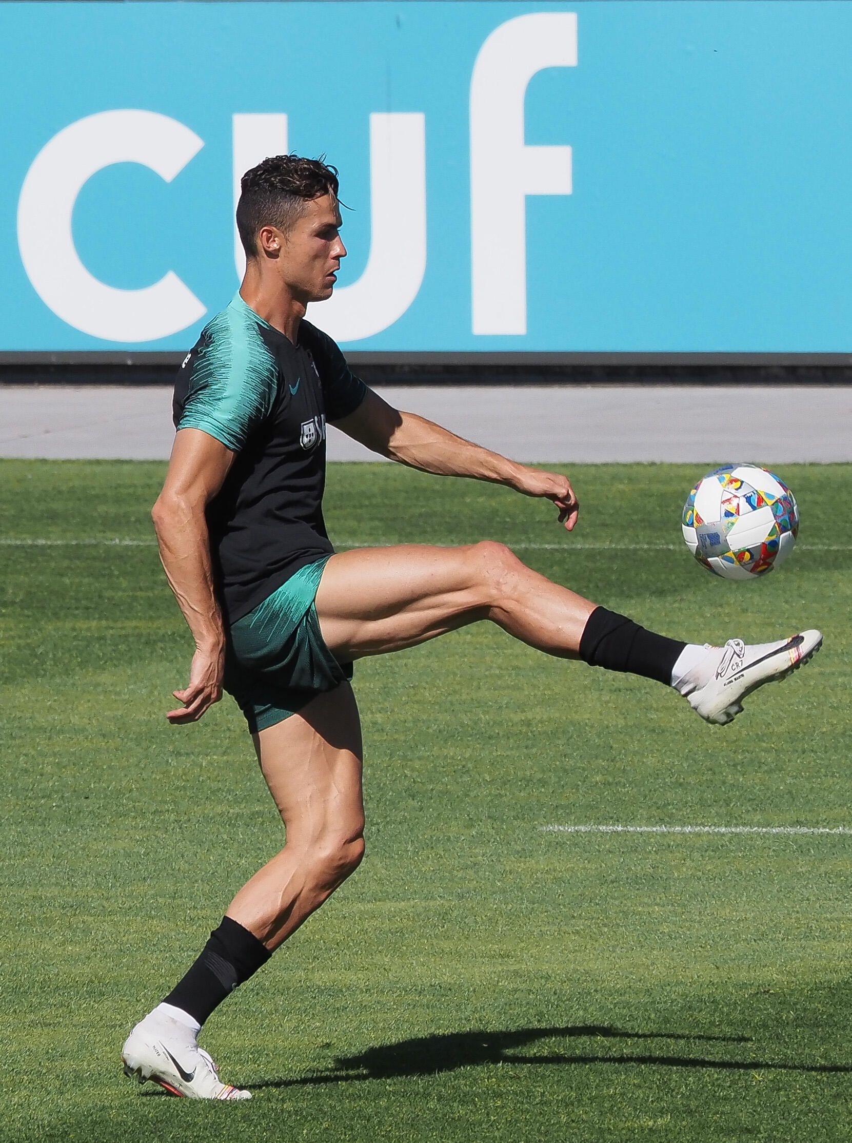 Num treino da Seleção em 2019 (ASF - ALEXANDRE PONA)