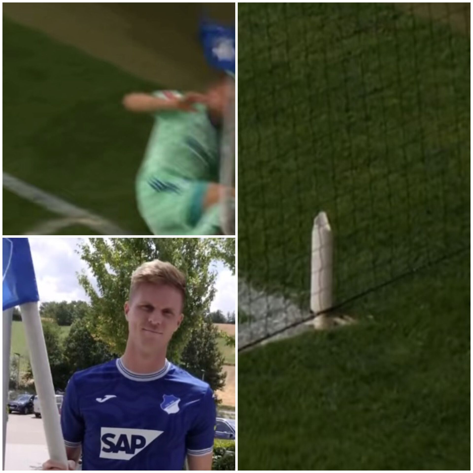 O Hoffenheim não esqueceu os estragos de Marcos Bulter antes de ser jogador do clube e na oficialização recuperou o momento, com o reforço a «devolver» a bandeirola de canto