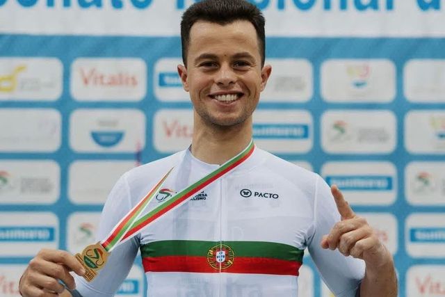 Miguel Salgueiro estreou-se em Europeus de pista de elite - Foto: Federação Portuguesa de Ciclismo