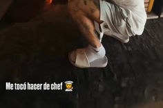 Chef Sergio Ramos cozinha na lareira