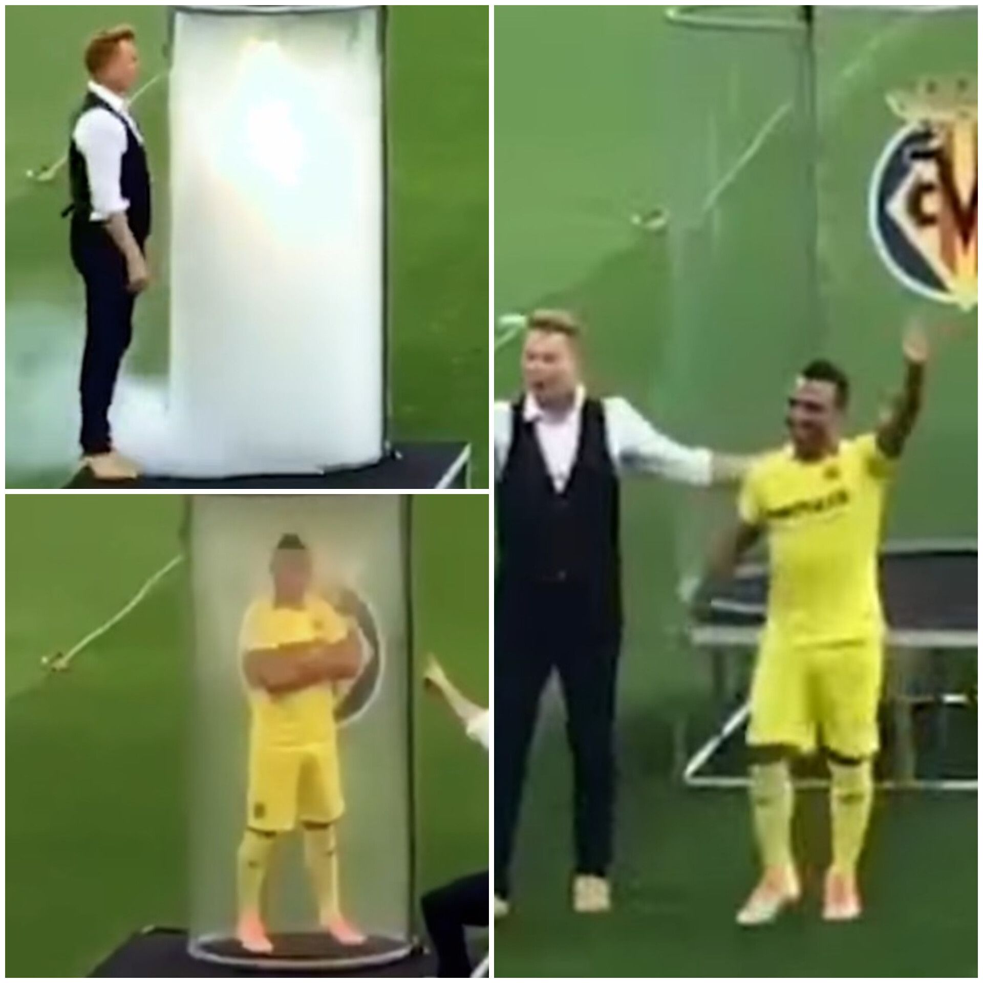 Santi Cazorla foi apresentado no Villarreal com um truque de magia
