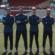 César Peixoto com Diogo Coutinho, Sérgio Teixeira e Rodrigo Fernandes