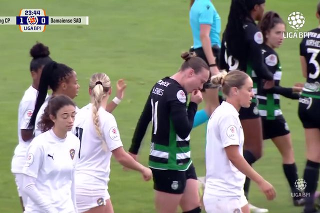 Custou um dente e um puxão de cabelos, mas o Sporting bateu o Damaiense (resumo)