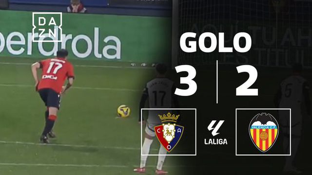 VÍDEO: Osasuna faz a reviravolta antes do intervalo