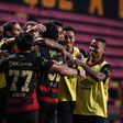 Festejos dos jogadores do Sport Recife frente ao Decisão