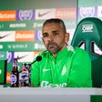 Rui Borges, treinador do Sporting, fez a antevisão do jogo com o Estoril, na sala de imprensa em Alcochete