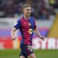Dani Olmo a jogar pelo Barcelona, a titular