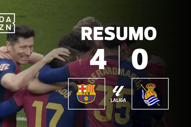 Resumo da goleada do Barcelona antes de defrontar o Benfica