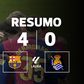 Resumo da goleada do Barcelona antes de defrontar o Benfica