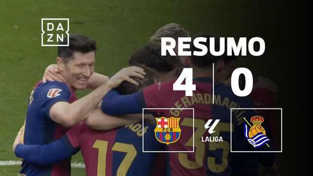 Resumo da goleada do Barcelona antes de defrontar o Benfica