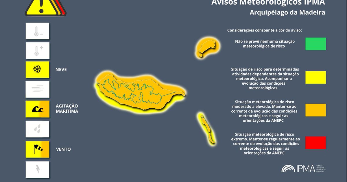 Depressão Regina chega com vento e chuva, Madeira com aviso laranja | A Bola