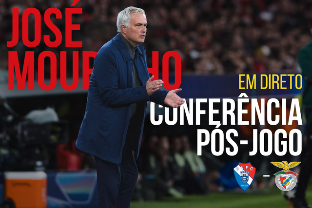 Acompanhe a conferência de Imprensa de José Mourinho