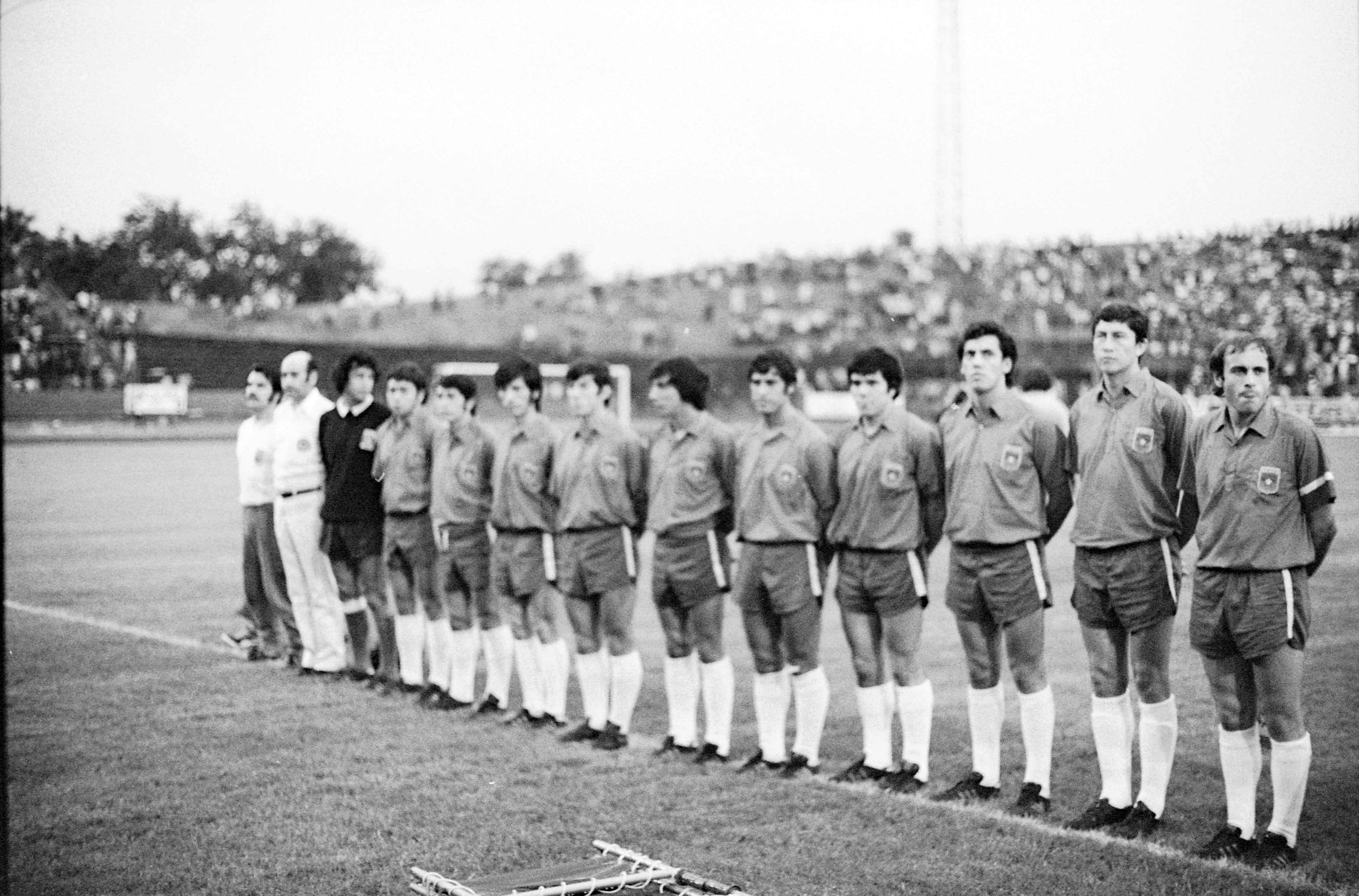 Chile no Mundial 1974 após 'jogo-fantasma' com URSS. Um dos casos mais recentes de boicote às fases finais de um Campeonato do Mundo por uma nação qualificada, por razões políticas, ocorreu no 'play-off' intercontinental em 1973. Foto A BOLA