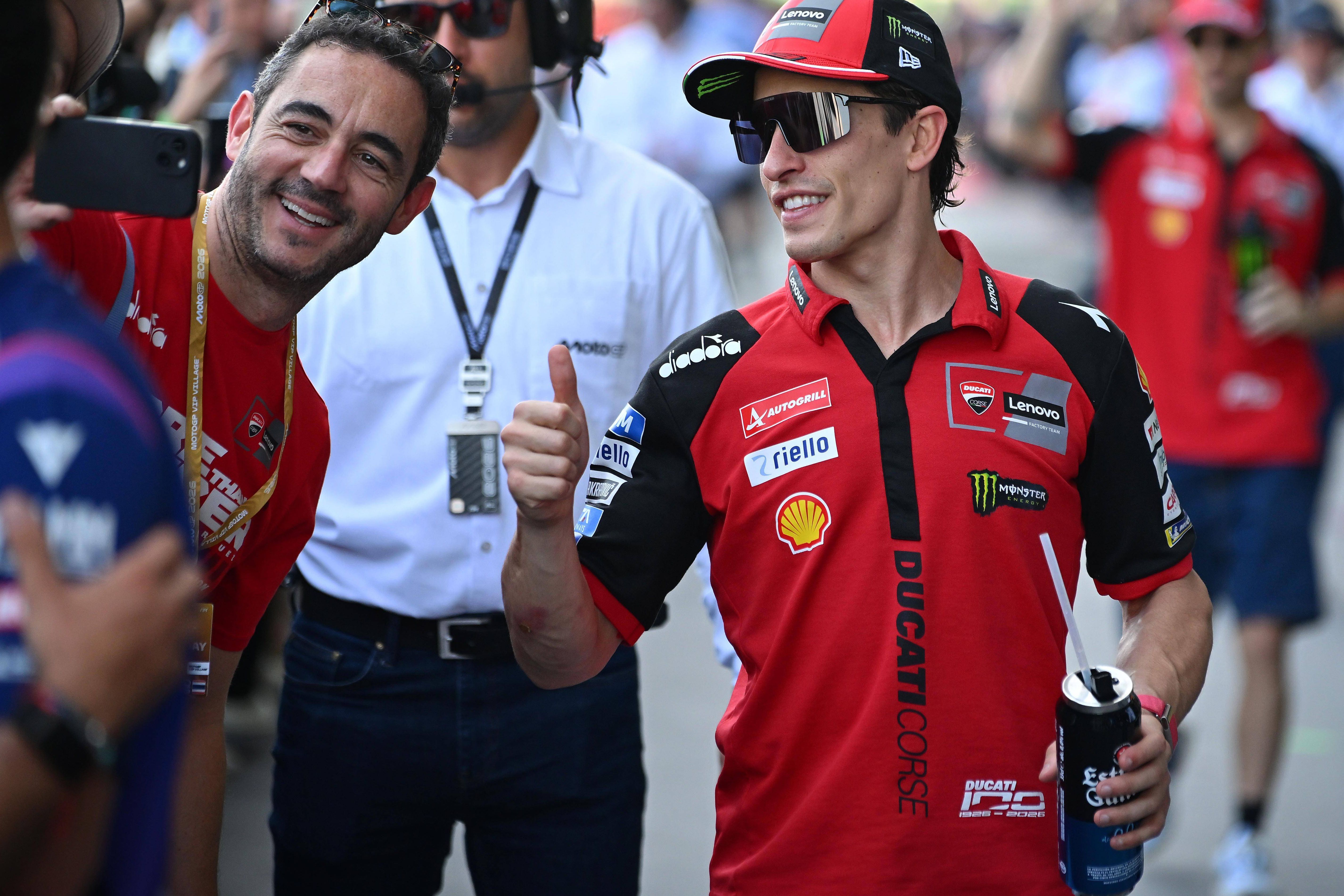 O campeão do Mundo, Marc Márquez, é sempre dos pilotos mais solicitados. IMAGO