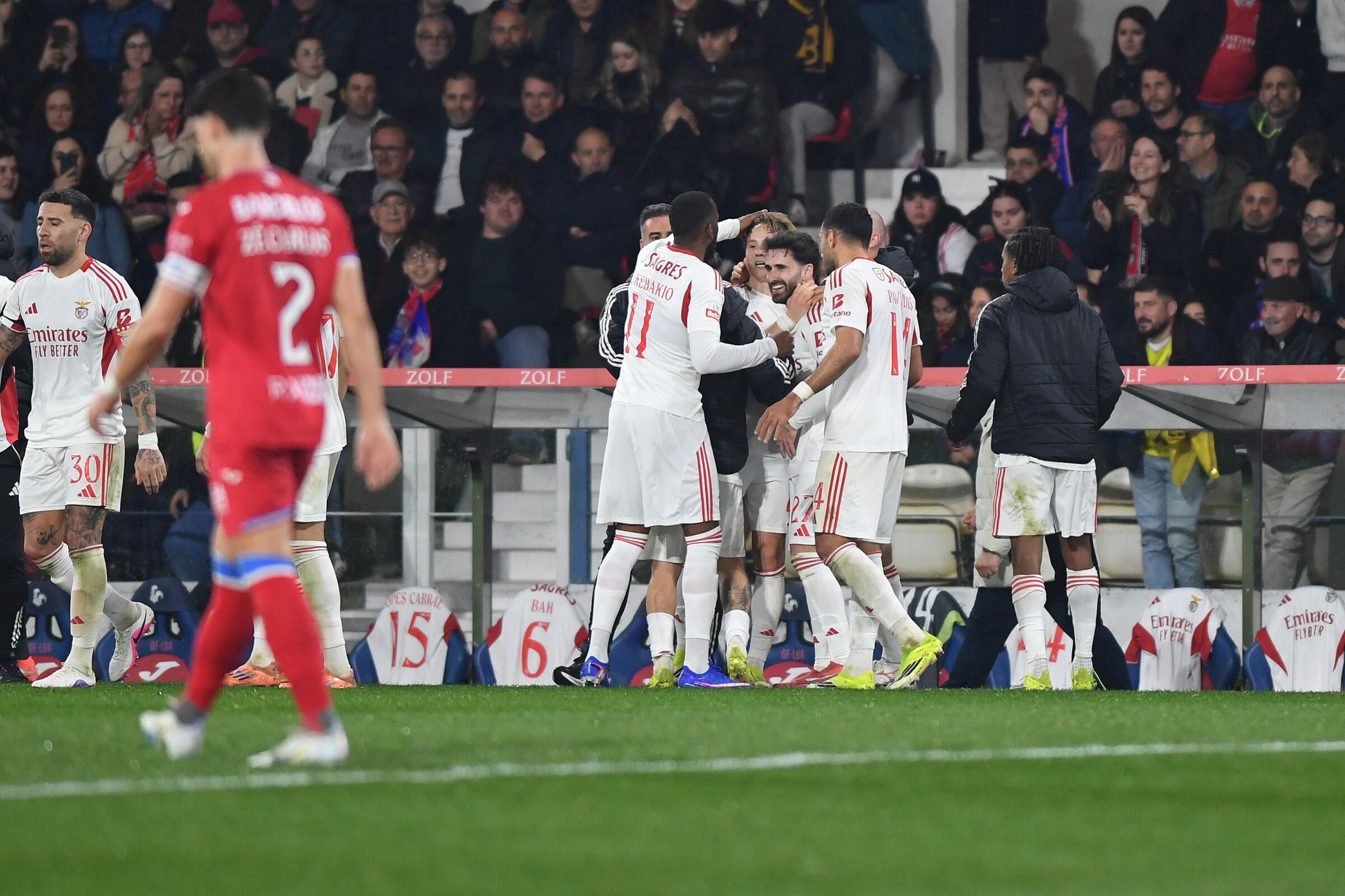 Festejos do golo de Schjelderup (Foto: Rogério Ferreira/Kapta+)