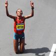 A vitória de Rita Jeptoo em 2014 na maratona de Boston. IMAGO