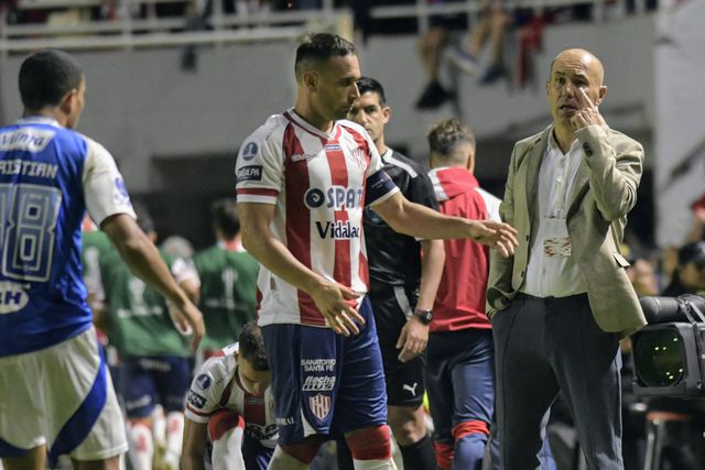 Leonardo Jardim, à direita, no Union Santa Fé-Cruzeiro (IMAGO)