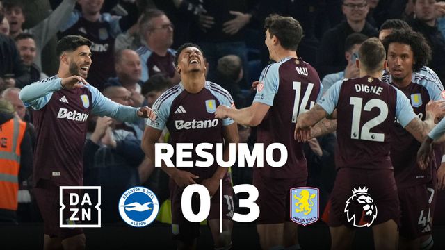 VÍDEO: Rashford e Asensio marcam na vitória do Aston Villa (resumo)