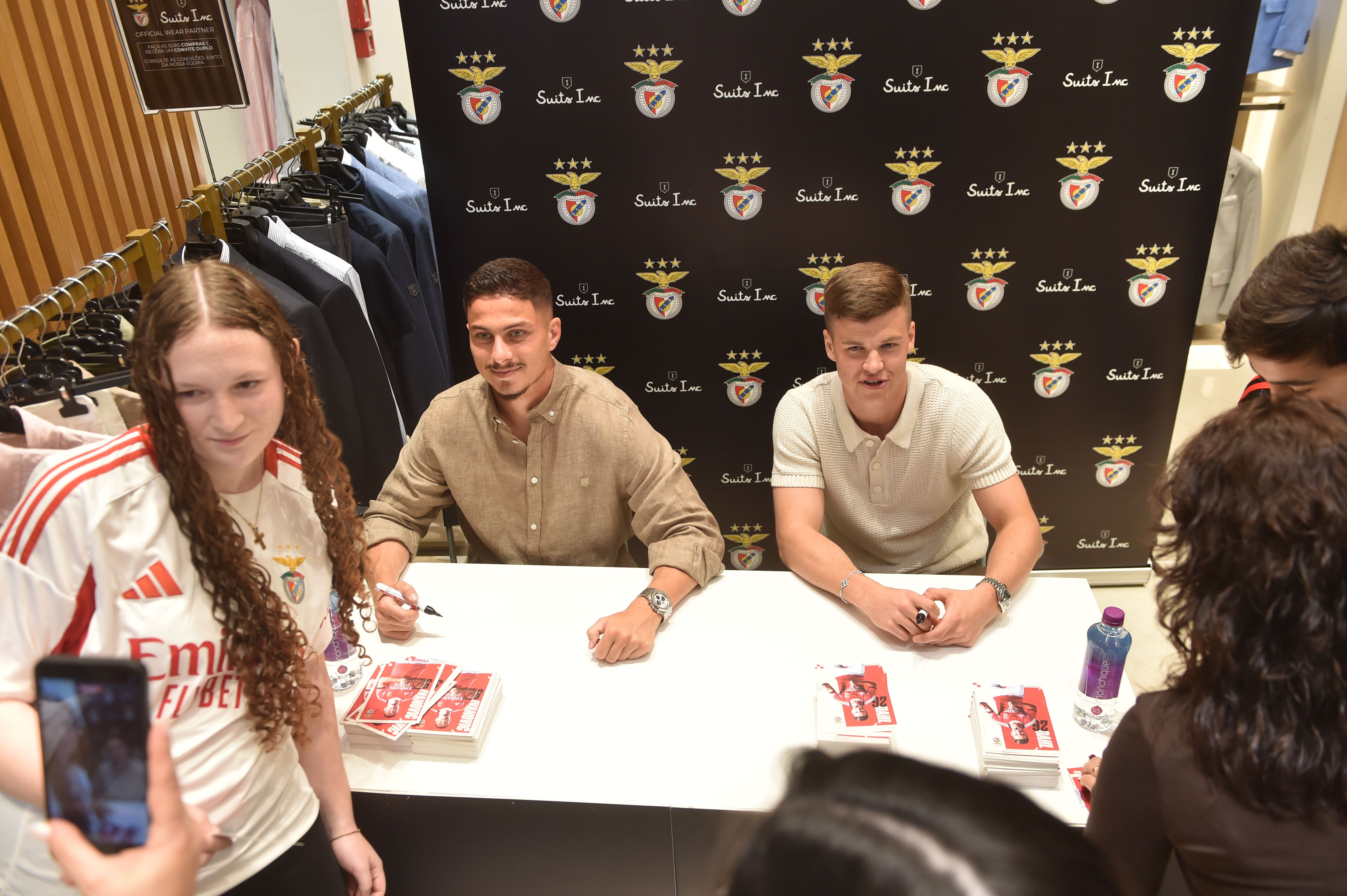 Ambos os jogadores permaneceram no Benfica durante a paragem para as seleções - Foto: Miguel Nunes