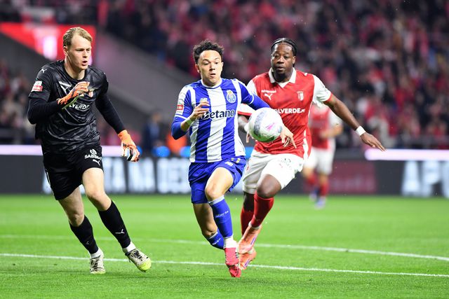 Pepê saiu frustrado da partida com o SC Braga - Foto: Rogério Ferreira/Kapta+