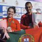 Inês Barros e José Faria no pódio em Tânger      Fotografia COP