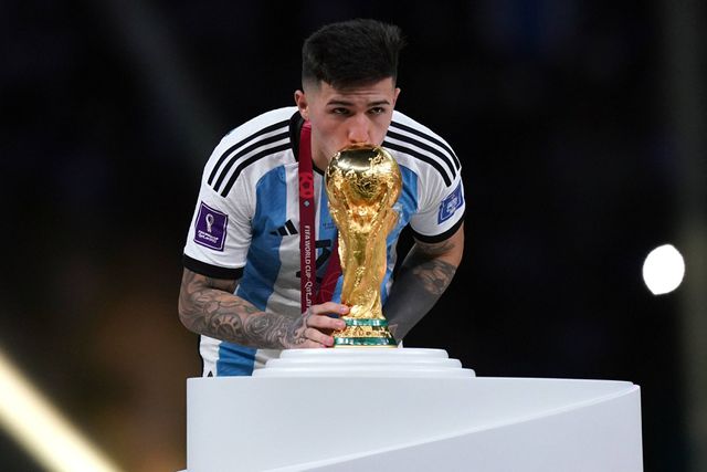 Enzo Fernández foi campeão do Mundo pela Argentina no Qatar