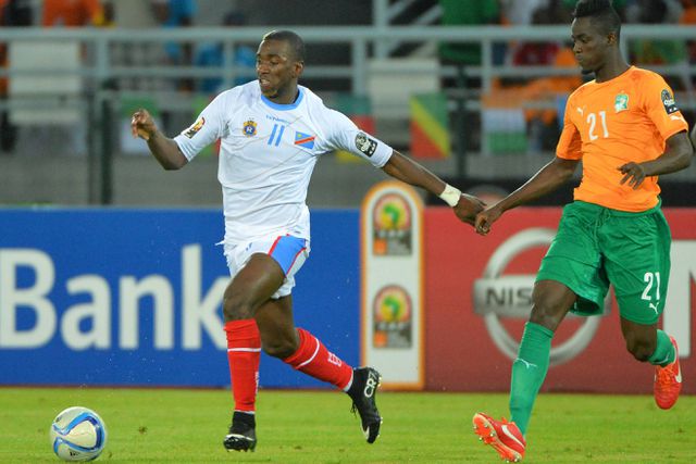 Bolasie quando representava a seleção da RD Congo