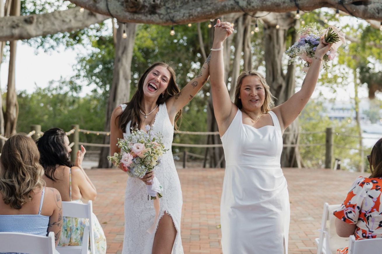 A alegria das tenistas depois do 'sim'. Foto Instagram Tara Moore