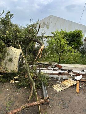 Tornado faz estragos em Beja (vídeo)