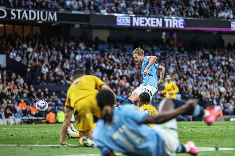 Manchester City-Wolverhampton: De Bruyne marca o primeiro
