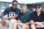 Matheus Reis, Maxi Araújo e Biel em almoço de convívio do plantel leonino