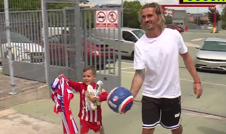 VÍDEO: este menino tinha um sonho... e Griezmann foi nota 10