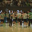 Jogadores do Sporting a fazer a festa - Foto: Miguel Nunes