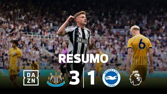 Newcastle volta às vitórias (finalmente!) à custa do Brighton