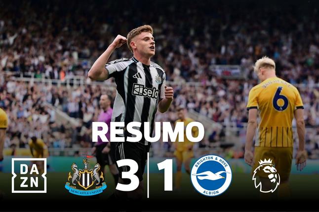 Newcastle volta às vitórias (finalmente!) à custa do Brighton