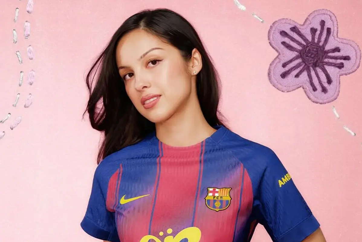 A camisola do Barcelona Olivia Rodrigo - Foto: oliviarodrigo.com