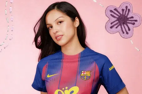 A camisola do Barcelona Olivia Rodrigo. oliviarodrigo.com