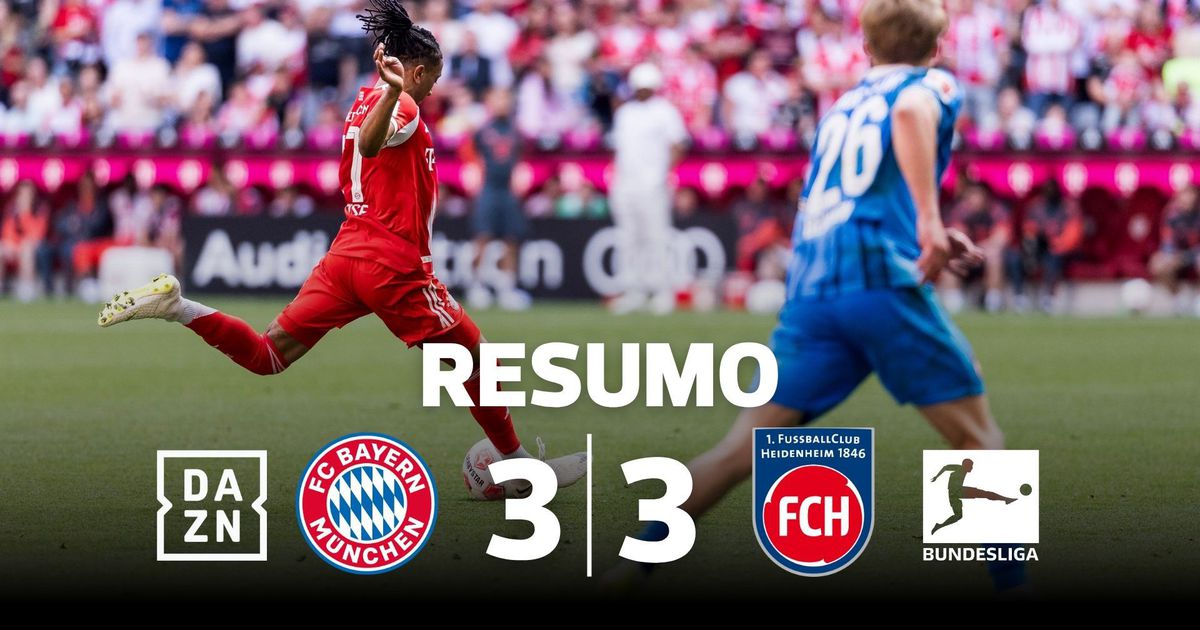 Nem imagina o que o Bayern teve de fazer para empatar com o último (resumo)