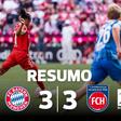 Nem imagina o que o Bayern teve de fazer para empatar com o último (resumo)