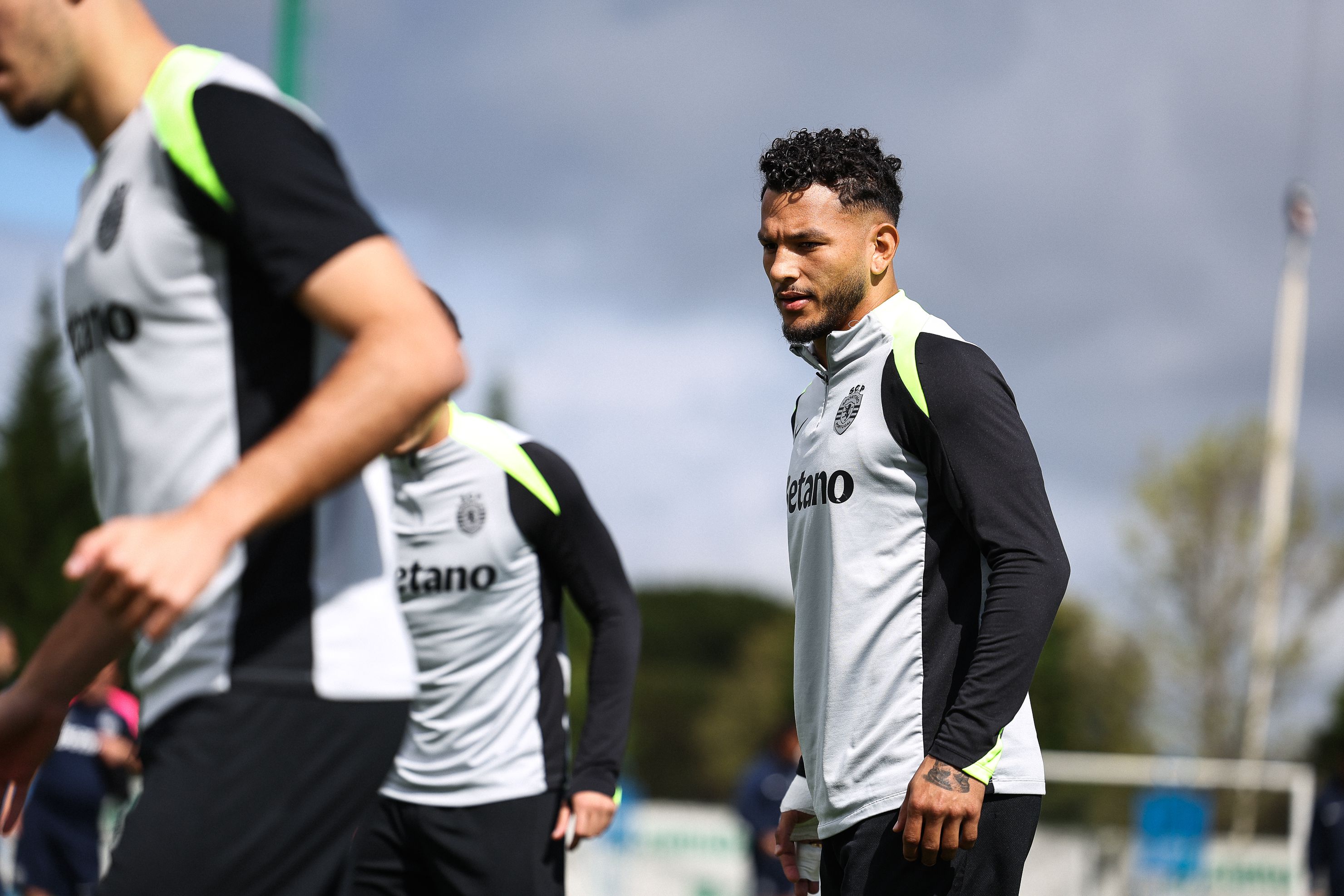 Suárez no treino desta manhã na Academia - Foto: SPORTING CP