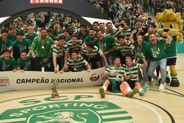 Sporting conquistou o 22.º título de campeão nacional. MIGUEL NUNES