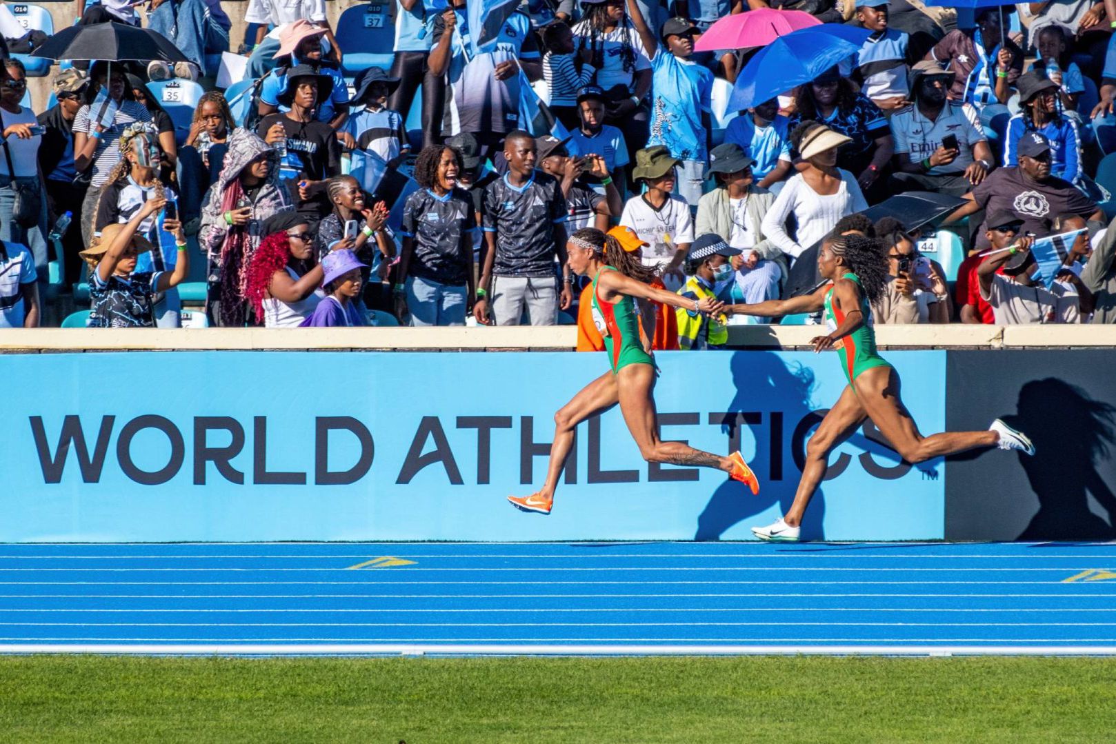 Estafeta feminina dos 4x100 m colocou o recorde nacional em 43,11 segundos. Foto FPA