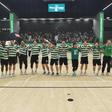 Jogadores do Sporting a fazer a festa - Foto: Miguel Nunes