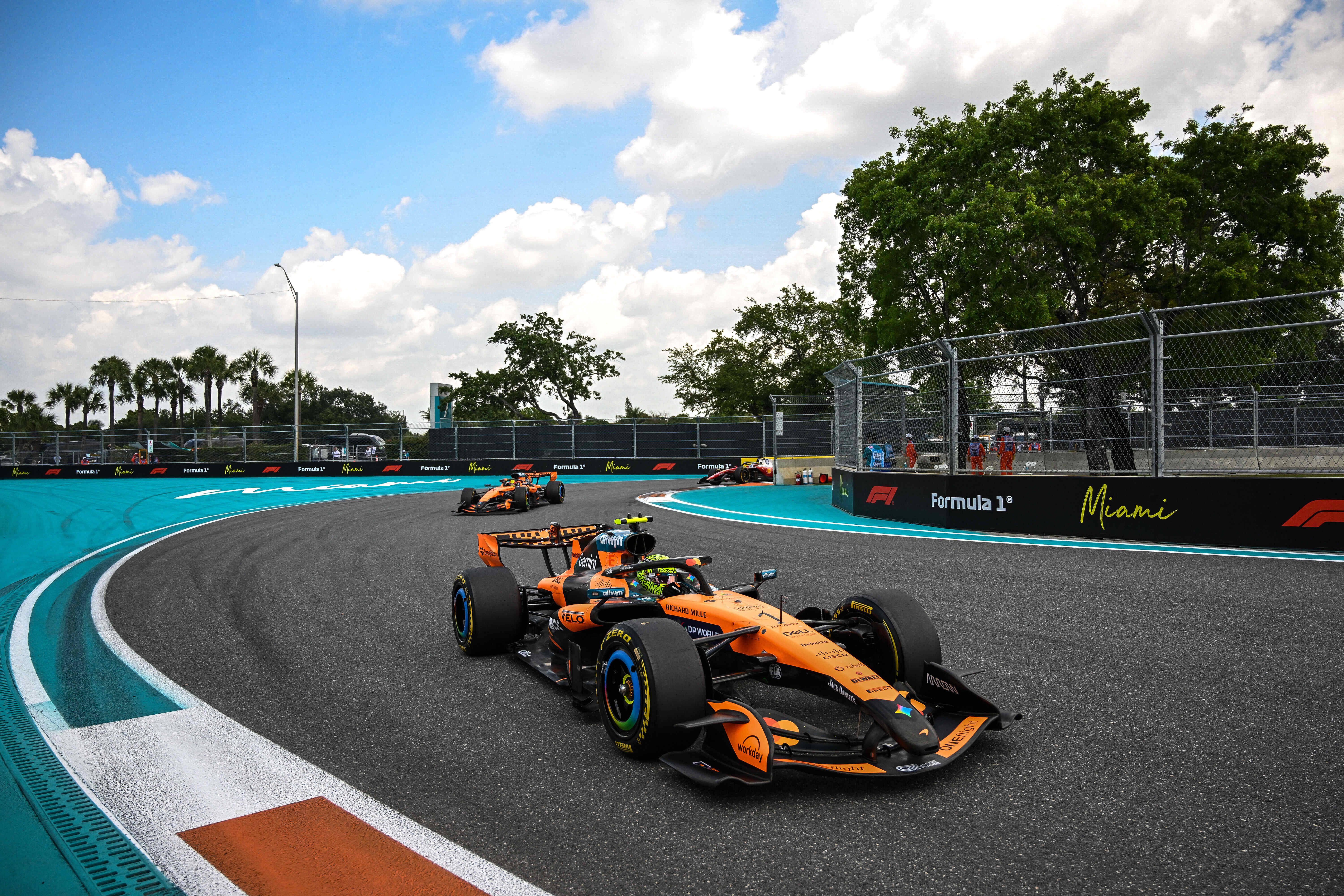 Lando Norris somou a sua primeira vitória da carreira em Miami em 2024