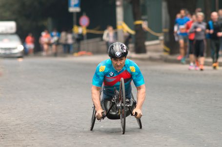 Alex Zanardi venceu maratona de Roma em 2017