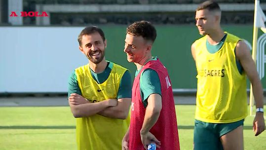 O primeiro treino de Portugal do estágio para o Euro 2024