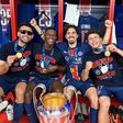 Quatro internacionais portugueses venceram a Champions League pelo PSG
